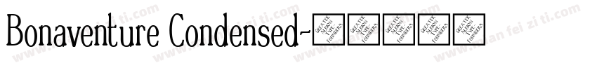 Bonaventure Condensed字体转换